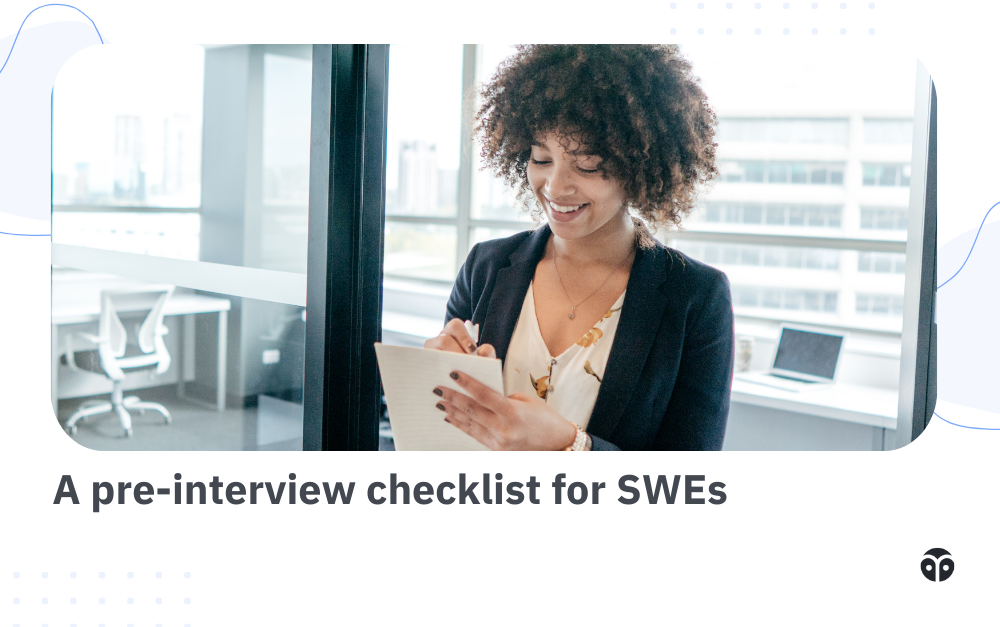 A pre-interview checklist for SWEs